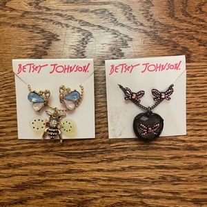Betsey Johnson Earring/Neckalce Sets NWT